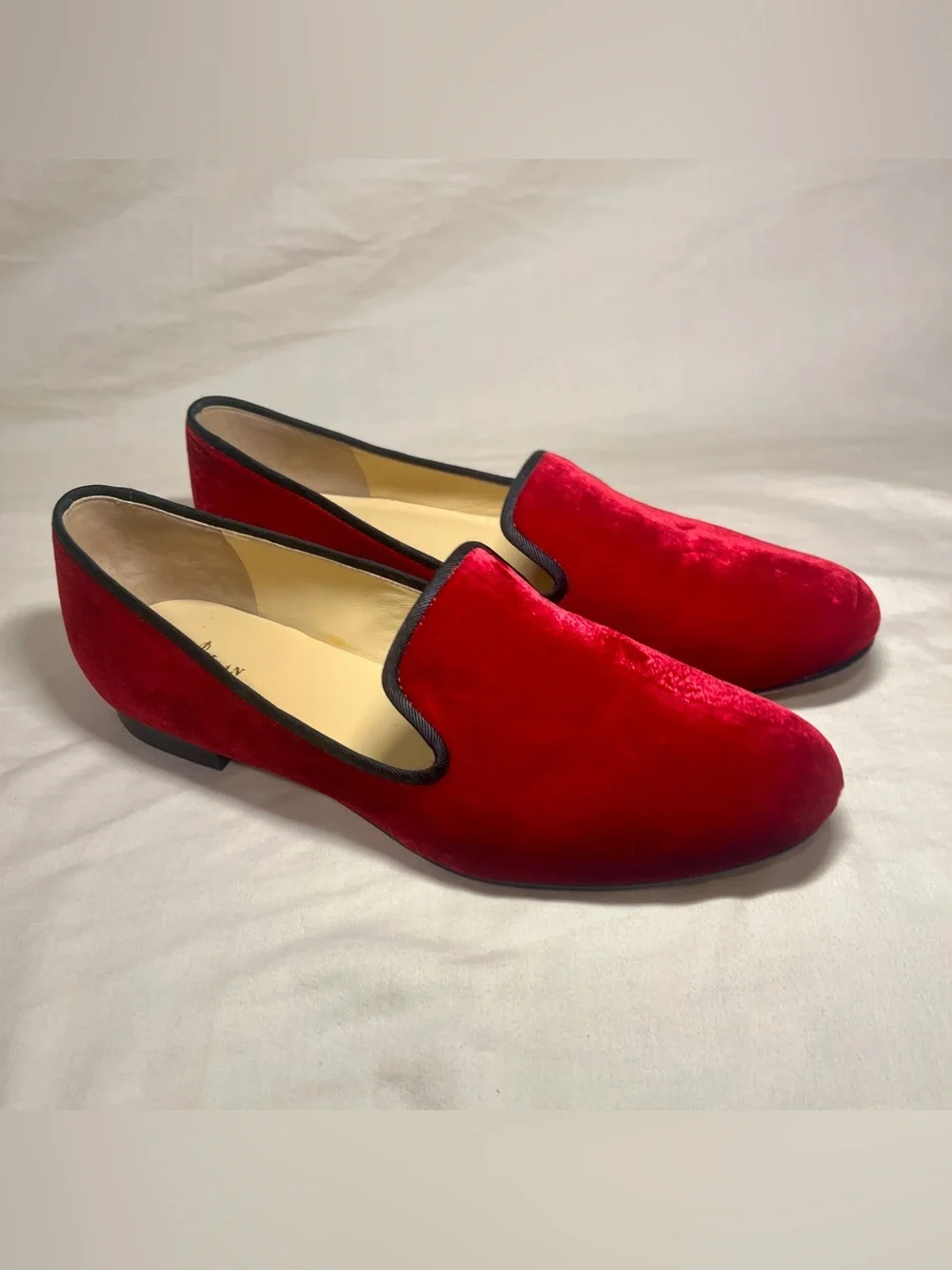 Cole Haan | Red Velvet Smoking Slipper Loafers | Size 9 | VTG | Pre-Owned
